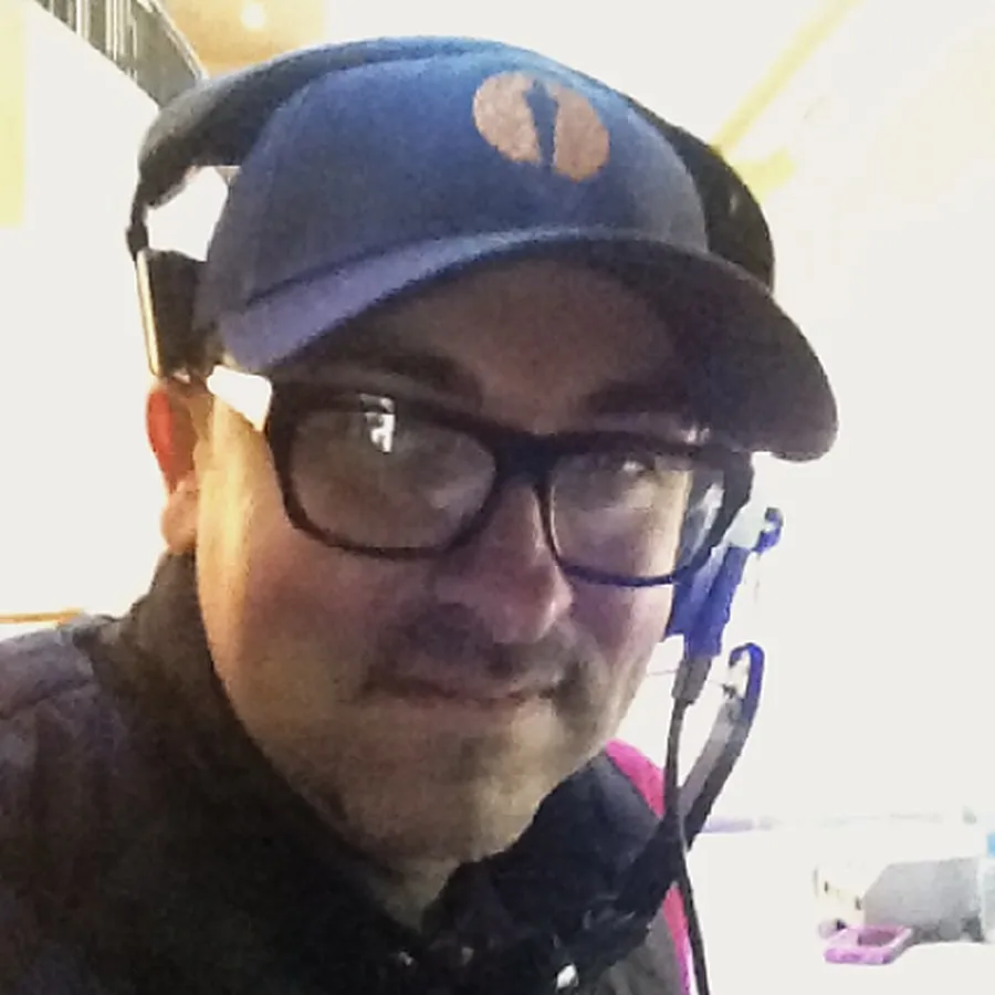Wearing a comms headset on the Academy Awards red carpet