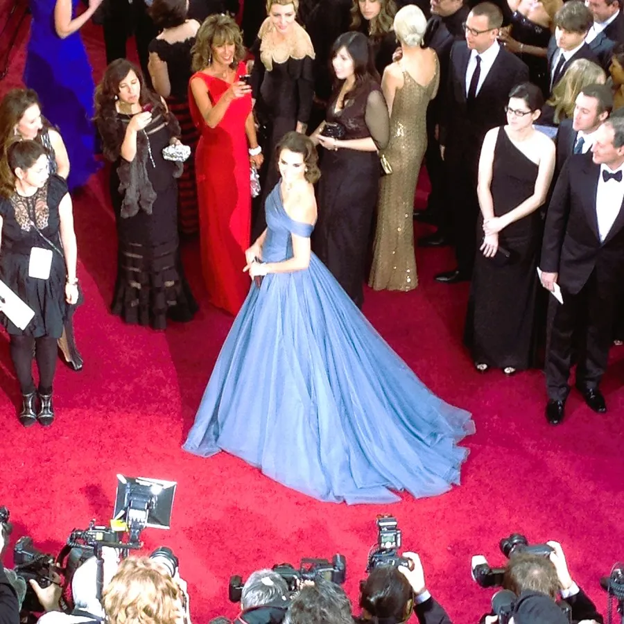 Red carpet interview at a premiere